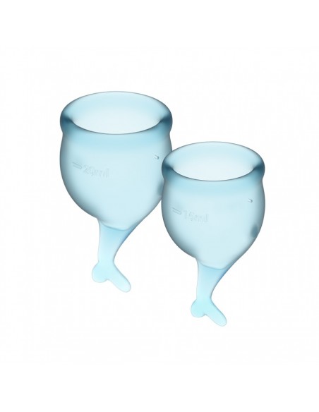 Cup menstruelle - Satisfyer - Feel Secure - Bleu