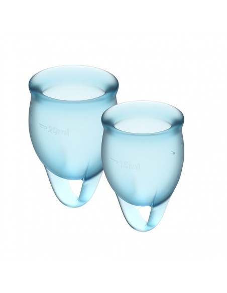 Cup menstruelle - Satisfyer - Feel Confident - Bleu
