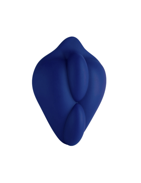 Base de Dildo en Silicone Texturé - Bumpher - Bleu