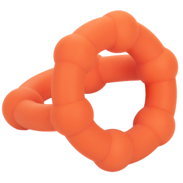 Double Cock Ring Flexible en Silicone - Alpha