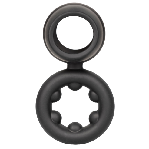 Double Cock Ring Flexible en Silicone - Alpha