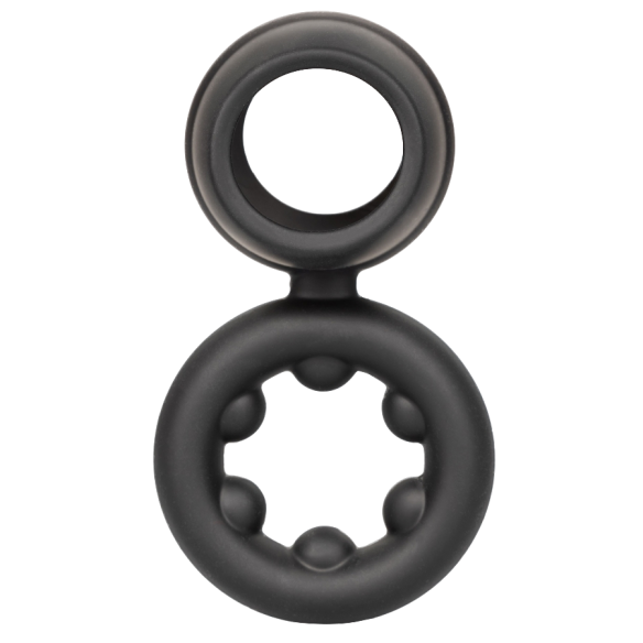 Double Cock Ring Flexible en Silicone - Alpha