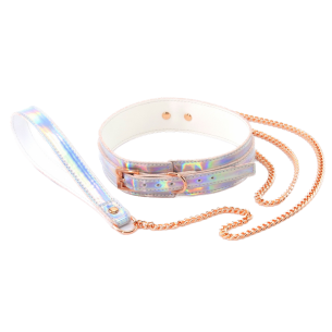 Collier avec Laisse Amovible - Cosmo - Holographique