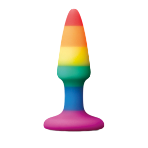 Plug Anal en Silicone Arc En Ciel - Colours - Medium