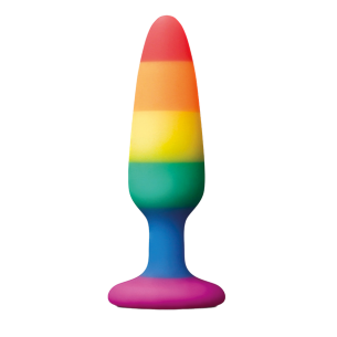 Plug Anal en Silicone Arc En Ciel - Colours - Large