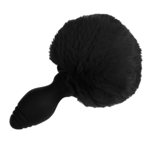 Plug télécommandé avec queue de lapin - Tailyvibe - Noir