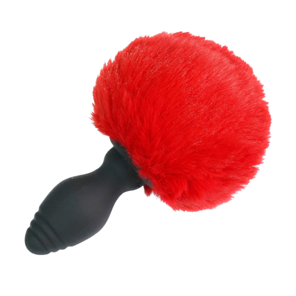 Plug télécommandé avec queue de lapin - Tailyvibe - Rouge