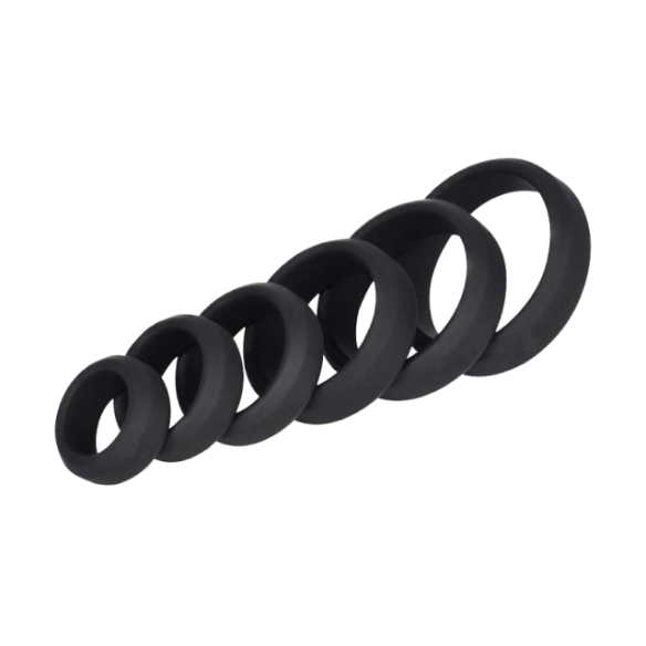 Kit de 6 Cockrings en Silicone - Hyperion