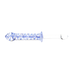 Double gode Anal et Vaginal en Verre - Screw Duo