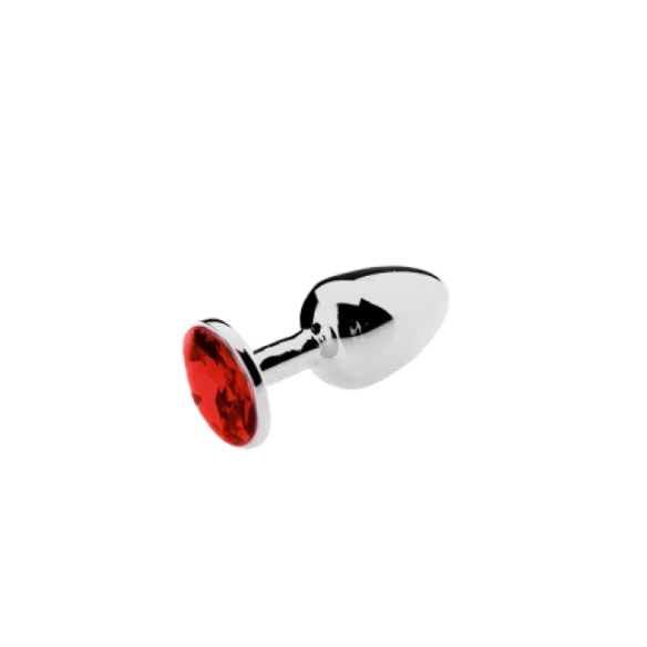 Rosebud Anal en Aluminium - Rouge - Small