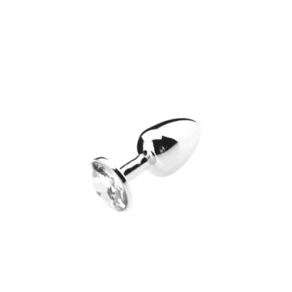 Rosebud Anal en Aluminium - Blanc - Small