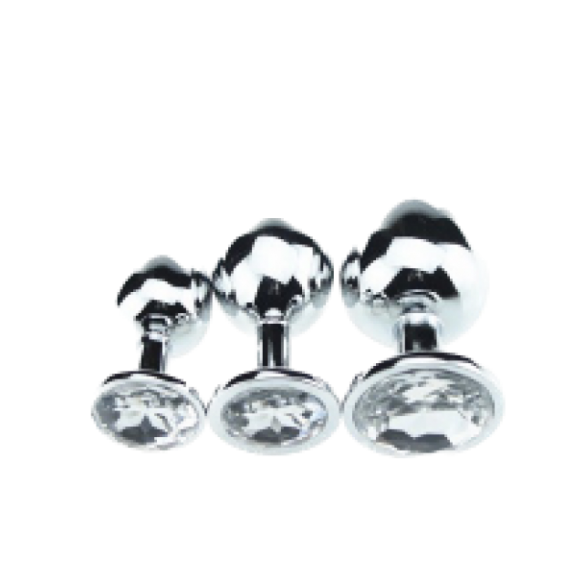 Rosebud Anal en Aluminium - Blanc - Small