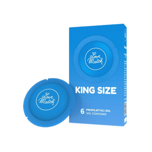 6 Préservatifs XXL - King Size - Love Match