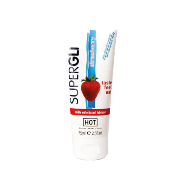 Lubrifiant Comestible - 75ml - Goût Fraise