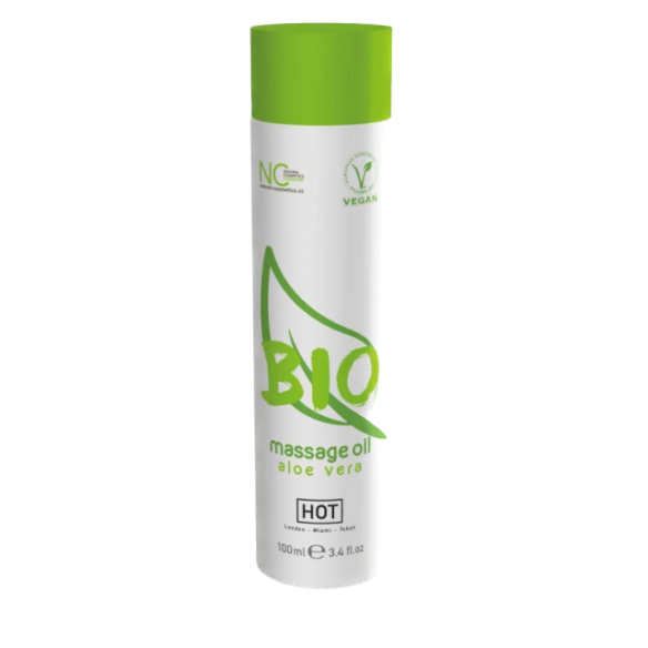 Huile de Massage Bio - Hot - Aloe Vera - 100 ml