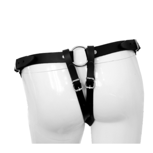 Harnais ajustable pour gode-ceinture en cuir -...