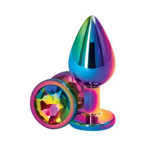 Rosebud Irisé en Aluminium- Rear Assets - Medium