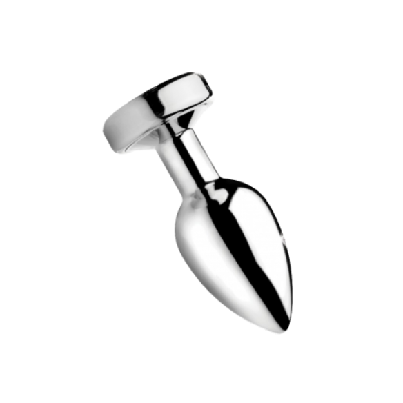 Rosebud anal en métal et lumineux - Small