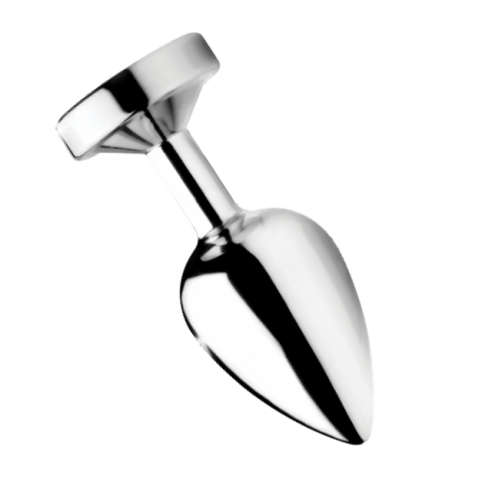 Rosebud anal en métal et lumineux - Large