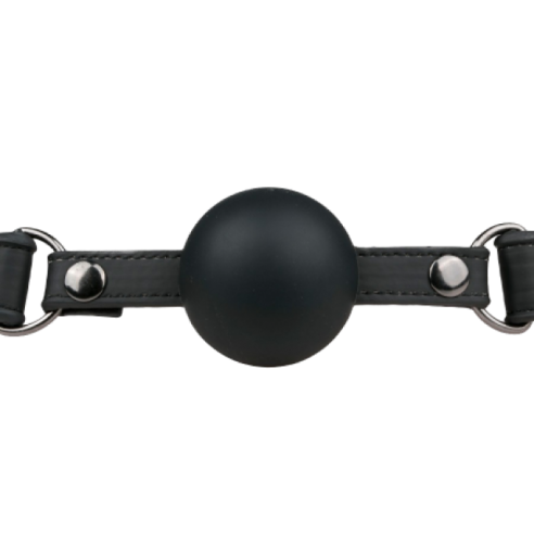 Bâillon Boule en silicone noire - EasyToys