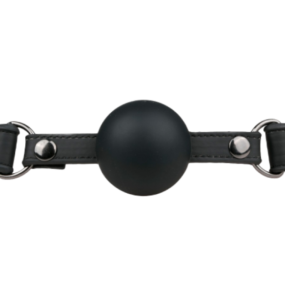 Bâillon Boule en silicone noire - EasyToys