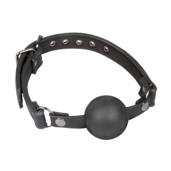 Bâillon Boule en silicone noire - EasyToys