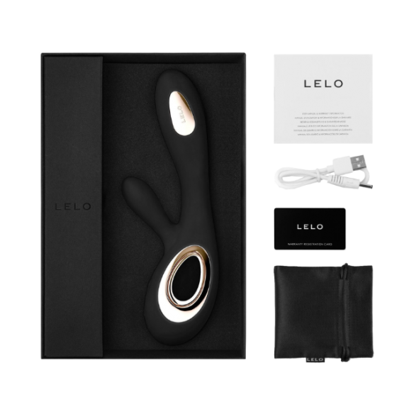 Rabbit Incurvé Oscillant - Lelo - Soraya Wave - Noir