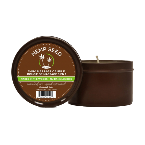 Bougie de massage au CBD - Nu.e dans les bois