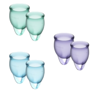 Cup menstruelle - Satisfyer - Feel Confident - Bleu