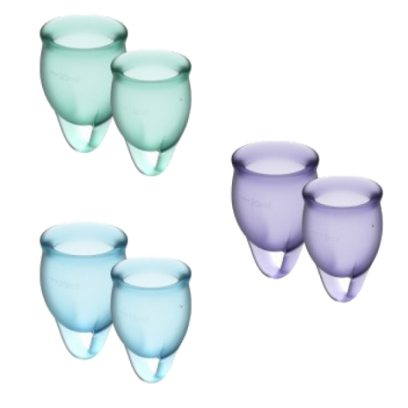 Cup menstruelle - Satisfyer - Feel Confident - Bleu