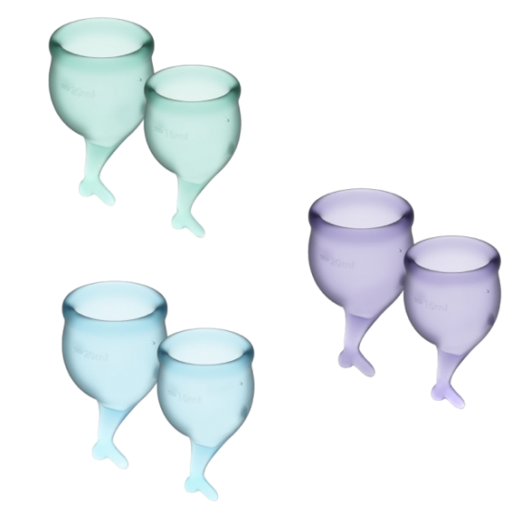 Cup menstruelle - Satisfyer - Feel Secure - Bleu