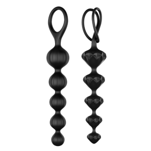 Chapelet anal en silicone - Satisfyer Beads - Noir