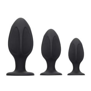 Coffret de 3 Plugs Anaux en Silicone - Diamond