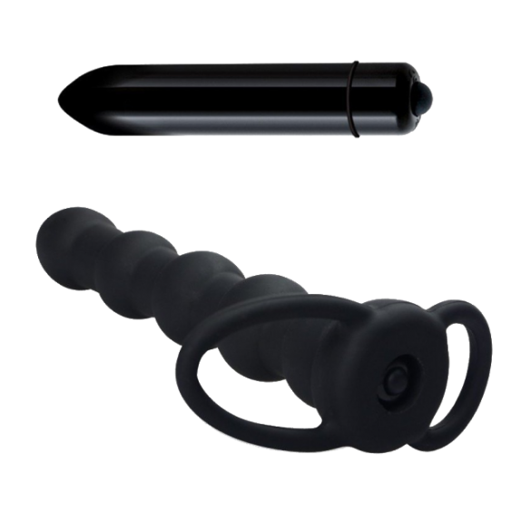 Dildo vibrant spécial Double pénétration - Rock Balled