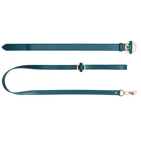 Collier-Laisse Halo Col Bleu