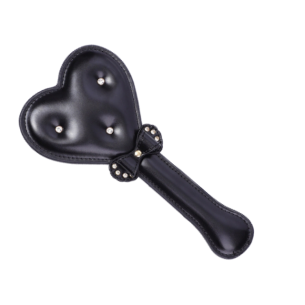 Mini Paddle Rembourré - Bow Heart - Noir