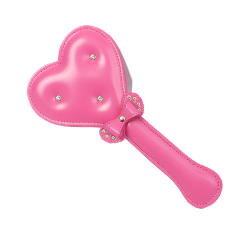 Mini Paddle Rembourré - Bow Heart - Rose