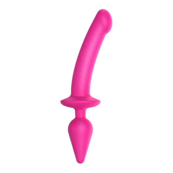 Double Dildo Plug - Strap-On-Me - Large - Rose