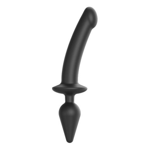 Double Dildo Plug - Strap-On-Me - Large - Noir