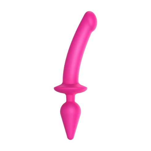 Double Dildo Plug - Strap-On-Me - Medium - Rose