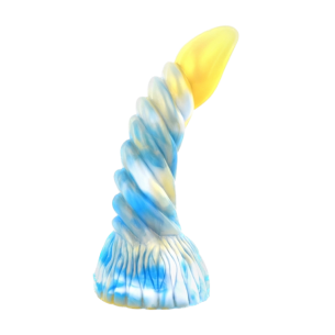Gode Spirale en silicone - Arkan - Doré-Bleu