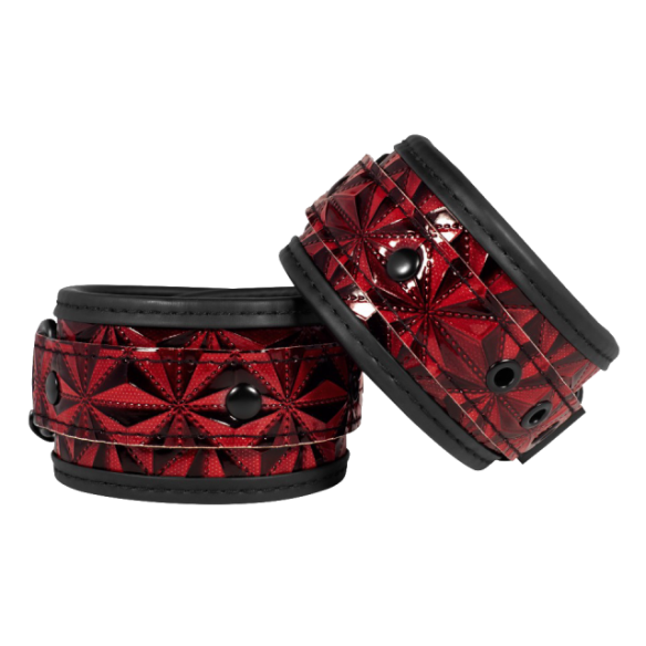 Menottes en Simili Cuir - Imprimé Psychédélique - Ouch