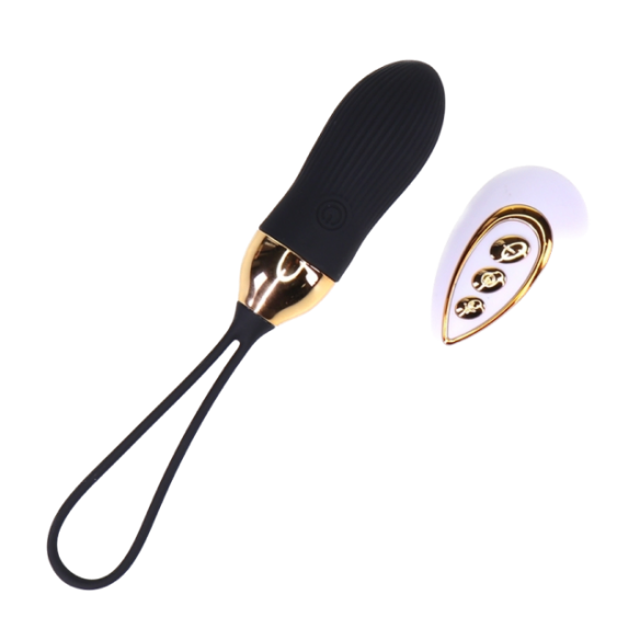 Oeuf vibrant télécommandé - Stripe Sex - Noir