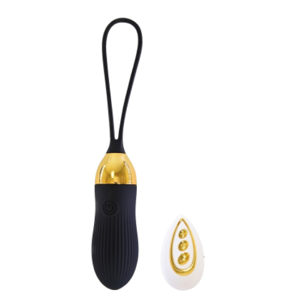 Oeuf vibrant télécommandé - Stripe Sex - Noir
