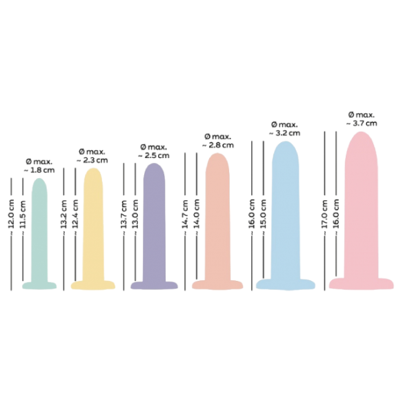 Kit de 6 Dilatateurs en Silicone - Six In A Row - You 2 Toys