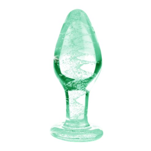 Plug anal en verre phosphorescent - Glow - M