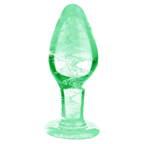 Plug anal en verre phosphorescent - Glow - L