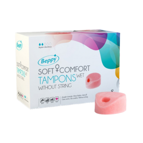 Eponges menstruelles lubrifiées - Beppy - Boite de 8
