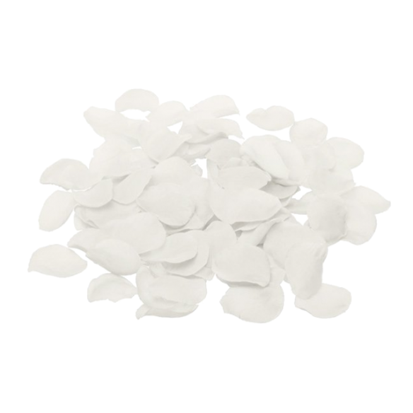 100 Pétales de fleur synthétiques - Blanc