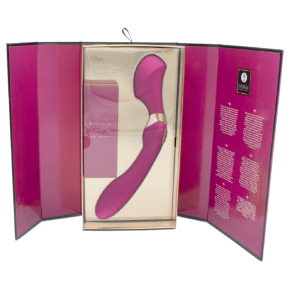 Wand ergonomique 2 en 1 - Shunga - Zoa - Rouge